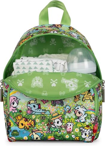 JuJuBe Tokidoki Mini Backpack Purse for Women, Small Lightweight Backpack with Zipper Pockets, Everyday Travel Bag for Work Shopping in Saudi Arabia