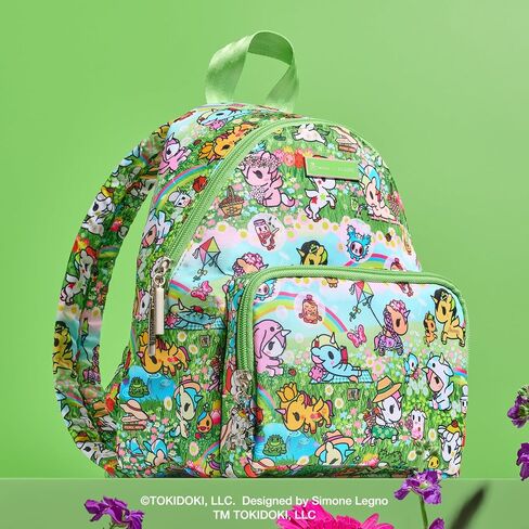 JuJuBe Tokidoki Mini Backpack Purse for Women, Small Lightweight Backpack with Zipper Pockets, Everyday Travel Bag for Work Shopping in Saudi Arabia