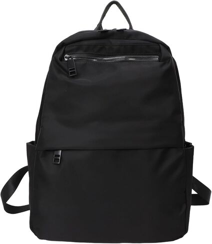 natyrlpog Women's Casual Backpack A4, Lightweight Nylon Waterproof Travel Daypack with Multiple Pockets (black) in Saudi Arabia