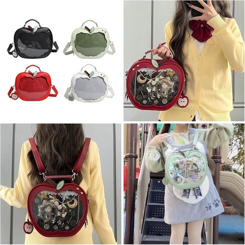 حقيبة كروس من Preppy Styles لعرض دبوس على شكل فاكهة Itabag من جلد البولي يوريثان in Kuwait