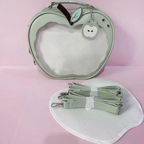 حقيبة كروس من Preppy Styles لعرض دبوس على شكل فاكهة Itabag من جلد البولي يوريثان in Kuwait