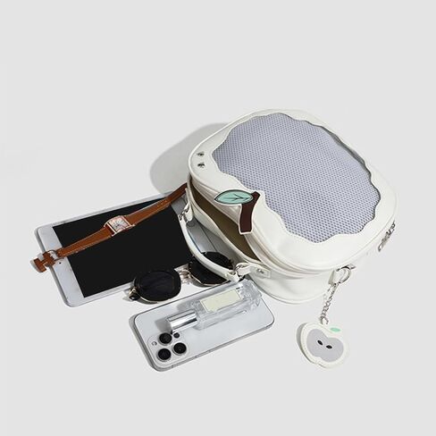 حقيبة كروس من Preppy Styles لعرض دبوس على شكل فاكهة Itabag من جلد البولي يوريثان in Kuwait