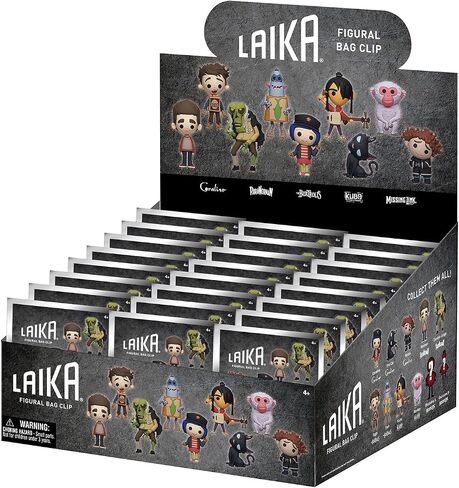 سلسلة Laika 1 - مشبك حقيبة قابل للتجميع مقاس 5 بوصات - حقيبة عمياء (شكل عشوائي واحد) - سلسلة مفاتيح شخصية فيلم ستوب موشن / ملحق حقيبة الظهر | بضائع مرخصة رسميًا in Kuwait