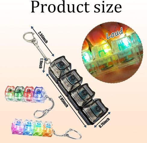 Keyboard Fidget, 3pcs Cat Paw Keyboard Fidget Keychain, Clicky Fidgets for Stress Relief and Adult Anxiety, Portable Desk Clicker Fidget in Saudi Arabia