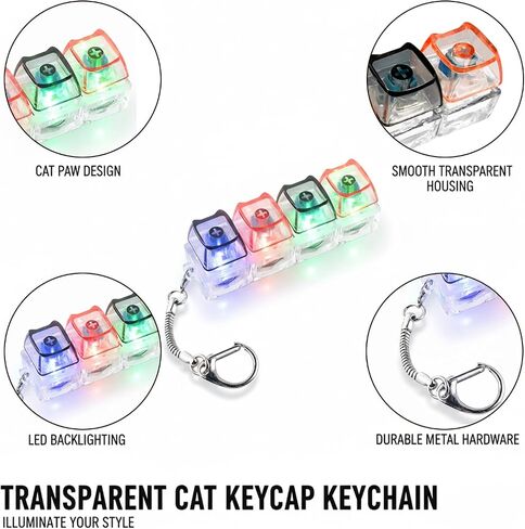 Keyboard Fidget, 3pcs Cat Paw Keyboard Fidget Keychain, Clicky Fidgets for Stress Relief and Adult Anxiety, Portable Desk Clicker Fidget in Saudi Arabia