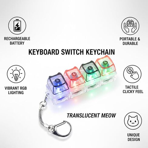 Keyboard Fidget, 3pcs Cat Paw Keyboard Fidget Keychain, Clicky Fidgets for Stress Relief and Adult Anxiety, Portable Desk Clicker Fidget in Saudi Arabia