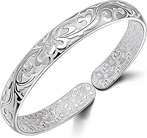 AINIFU Women Blossoms Jewelry Sterling Silver Bracelet Fashion Cuff Bangle Chain Bracelets Practical Processed Personalized Ideas Bracelet in Saudi Arabia