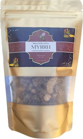 Premium Ethiopian Myrrh Resin - Natural Highland Commiphora Myrrha from Aksum Ethiopia - Grade A Hand Harvested Myrrh - Net Weight 4.5 Ounces in Saudi Arabia