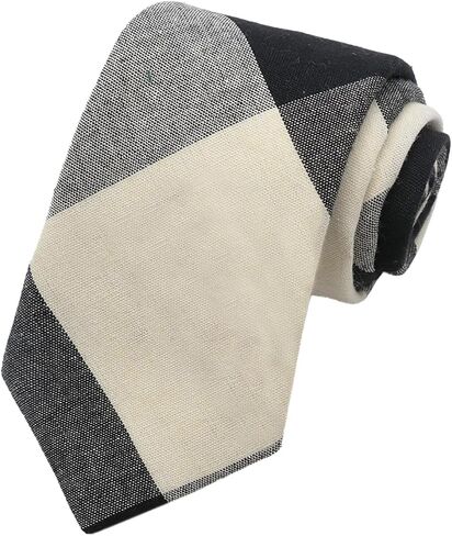 Striped Ties for Men, Men's Neckties with Plaid Pattern Self-tied Mens Neck Tie for Wedding Party Office School in Saudi Arabia