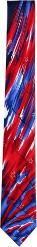 Jerry Garcia رجالي JG-H-62 Holiday Theme Stars Stripes USA Flag ربطات عنق، أحمر، مقاس واحد in Kuwait