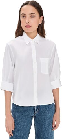 rag & bone Women's Lucia Poplin Button Down Shirt in Kuwait