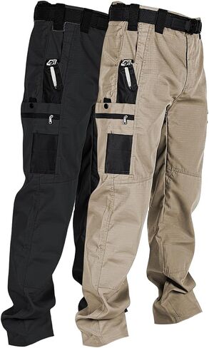disi 2Pack Men's Work Pants Stretch Ripstop Water-Resistant Utility Cargo Pants Lightweight Workwear Tactical Pants in Saudi Arabia