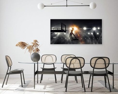 Muolunna BK06662 Basketball Sports Canvas Wall Art Picture 1 Panel Sports Painting Art Prints For Living Room Boys Room Office Wall Decor Artwork in Saudi Arabia