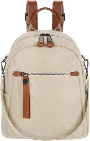 ICOLRAE Genuine Leather Backpack Purse For Women Quilted Real Soft Leather Fashion Multi-functional Elegant Daypack in Saudi Arabia