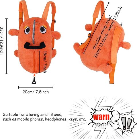 Roffatide Anime Puppy Backpack Cartoon Orange Backpack for Women Men Lolita Kawaii JK Bag Birthday Christmas Gifts in Kuwait
