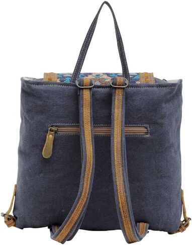 Myra Bag Western Leather Backpack Bag for Women - Flapover Upcycled Cowhide Bag Vanessia in Kuwait