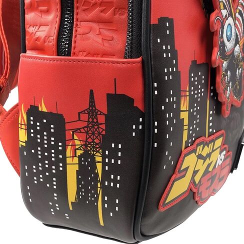 Loungefly Godzilla vs. Mothra Midsize Backpack – Entertainment Earth Exclusive Kaiju Faux Leather Backpack with Moving Mothra Applique in Kuwait