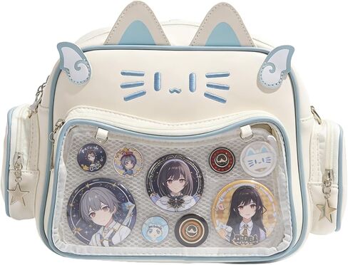 Ita Bag Kawaii حقيبة ظهر لطيفة مع دبوس عرض إدراج أكياس أنيمي Crossbody Y2K Messenger Itbag محفظة كتف نسائية in Kuwait