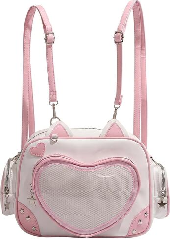 Ita Bag Kawaii حقيبة ظهر لطيفة مع دبوس عرض إدراج أكياس أنيمي Crossbody Y2K Messenger Itbag محفظة كتف نسائية in Kuwait