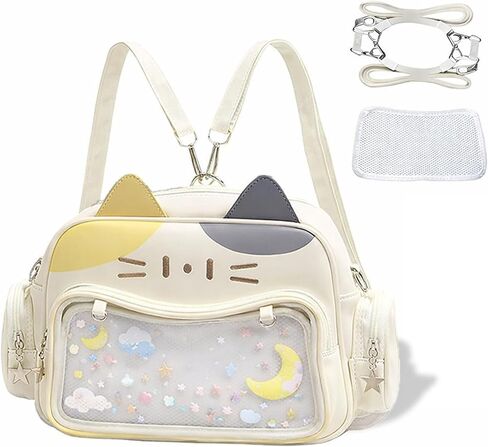 Ita Bag Kawaii حقيبة ظهر لطيفة مع دبوس عرض إدراج أكياس أنيمي Crossbody Y2K Messenger Itbag محفظة كتف نسائية in Kuwait