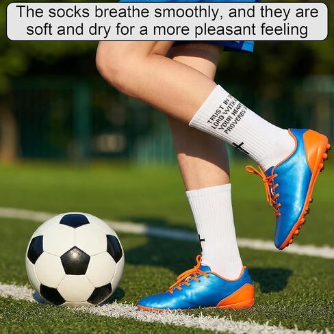 4 Pairs Christian Cross Socks Prayer Religious Socks Crew Sock with Bible Verse for Men Church Daily Wear in Kuwait