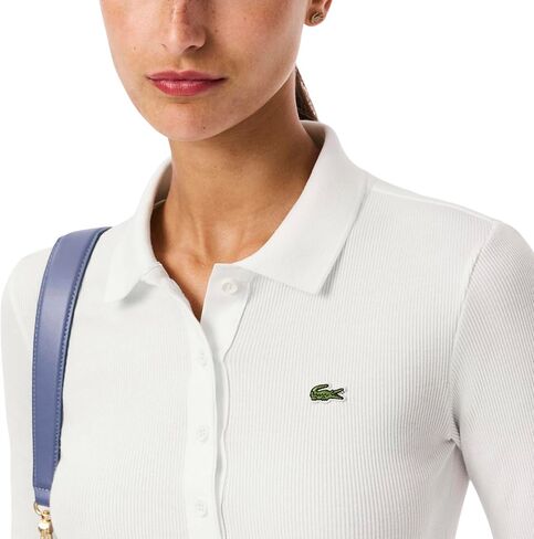 Lacoste Womens Ls Knitted Polo in Kuwait