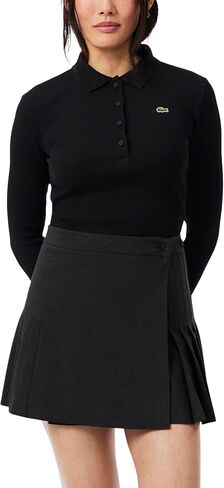 Lacoste Womens Ls Knitted Polo in Kuwait