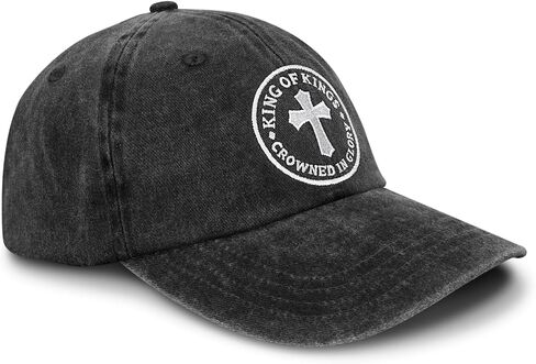 Vintage Jesus Christian Cross Hats for Men - King of Kings Baseball Cap - Cotton Snapback in Kuwait
