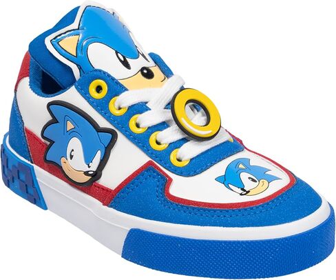 Sonic The Hedgehog Officially Licensed Youth Court Sneakers – Lightweight Athletic Running Shoes for Kids, Lace-Up Casual Sneakers for School & Play in Kuwait