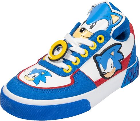 Sonic The Hedgehog Officially Licensed Youth Court Sneakers – Lightweight Athletic Running Shoes for Kids, Lace-Up Casual Sneakers for School & Play in Kuwait