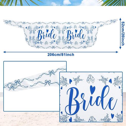 ملابس سباحة من Bride to Be Sarong العازبة على الشاطئ تغطي شيئًا أزرق قبل أن أفعل هدية بيكيني شفاف من الشيفون العروس بدلة استحمام تنورة ملفوفة لحفلات الزفاف وحفلات الخطوبة لصالح ديكور in Kuwait