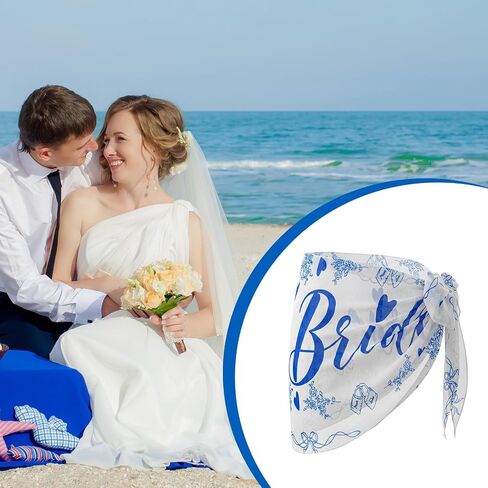 ملابس سباحة من Bride to Be Sarong العازبة على الشاطئ تغطي شيئًا أزرق قبل أن أفعل هدية بيكيني شفاف من الشيفون العروس بدلة استحمام تنورة ملفوفة لحفلات الزفاف وحفلات الخطوبة لصالح ديكور in Kuwait