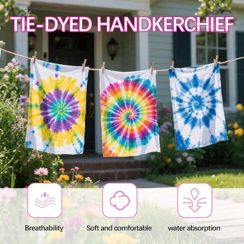 24 PCS 100% Cotton White Bandana bulk for tie dye blank bandanas pack cotton handkerchiefs Unisex Bandanas Men Head Wrap，22" x 22" in Saudi Arabia