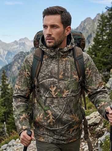 Mens Rain Jacket Water Resistant Windbreaker Pullover Packable Lightweight Hooded Coat for Golf Hiking Hunting in Kuwait