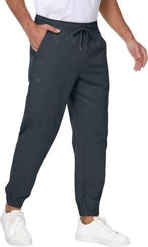 Tyhengta Mens Relaxed Fit Chino Jogger Pants with Zipper Pockets in Saudi Arabia