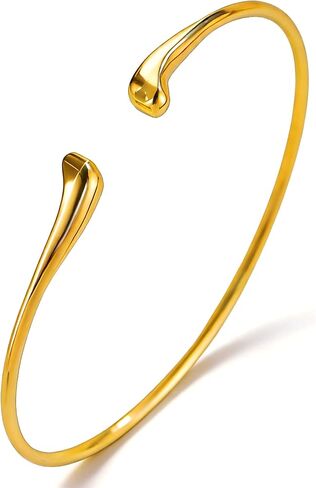 Gold Arm Cuff Jewelry for Women - Adjustable Minimalist Boho Upper Arm Cuffs Bracelet Bangle for Beach Party Festival in Kuwait