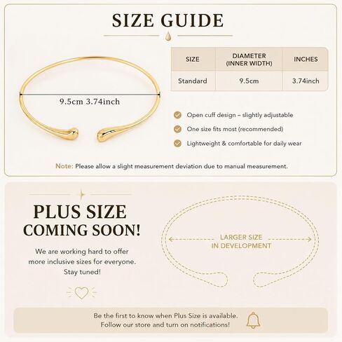 Gold Arm Cuff Jewelry for Women - Adjustable Minimalist Boho Upper Arm Cuffs Bracelet Bangle for Beach Party Festival in Kuwait