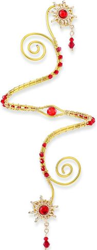 FRESHME Gold Arm Cuff Jewelry - Sun Accessories Adjustable Upper Arm Cuff Bracket Boho Outfits for Women in Kuwait