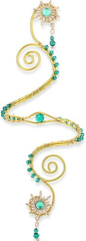 FRESHME Gold Arm Cuff Jewelry - Sun Accessories Adjustable Upper Arm Cuff Bracket Boho Outfits for Women in Kuwait