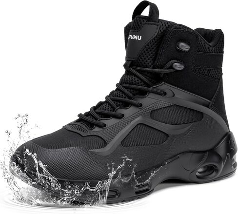 Military Tactical Boots for Women Wide Waterproof Non Slip Lightweight Hiking Combat Work Boots 6 Inch Side Zip Cushion Botas Tácticas Militares in Saudi Arabia