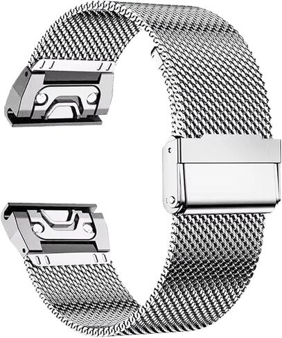 KLVN 20/22/26mm Quick Fit Strap for Garmin Fenix 8 43 51mm 7s 7X 7 Pro Fenix 6s 6X 6 5s 5X 5Plus Tactix 7 Stainless Steel Band Forerunner 965 Watchbands in Saudi Arabia