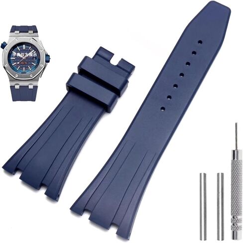 KLVN Silicone Watch Straps 26mm 27mm Watchband For AP 15400 15202 15500 15703 26470SO Royal Oak Offshore Men's Sports Rubber Bracelet in Saudi Arabia