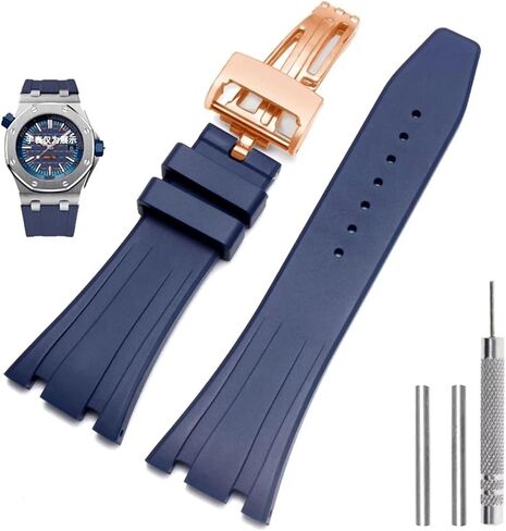 KLVN Silicone Watch Straps 26mm 27mm Watchband For AP 15400 15202 15500 15703 26470SO Royal Oak Offshore Men's Sports Rubber Bracelet in Saudi Arabia