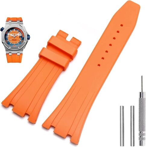 KLVN Silicone Watch Straps 26mm 27mm Watchband For AP 15400 15202 15500 15703 26470SO Royal Oak Offshore Men's Sports Rubber Bracelet in Saudi Arabia