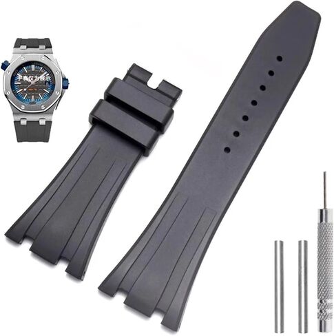 KLVN Silicone Watch Straps 26mm 27mm Watchband For AP 15400 15202 15500 15703 26470SO Royal Oak Offshore Men's Sports Rubber Bracelet in Saudi Arabia
