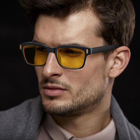 CARFIA Night Vision Glasses Driving for Men Women Anti-glare,Safety HD Yellow Lens Fishing Golf Narrow Face Glasses in Saudi Arabia