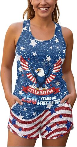 Blouson Tankini Swimsuits for Women 2026 Tummy Control Two Piece Bathing Suits with Sporty Pockets Swim Shorts in Saudi Arabia