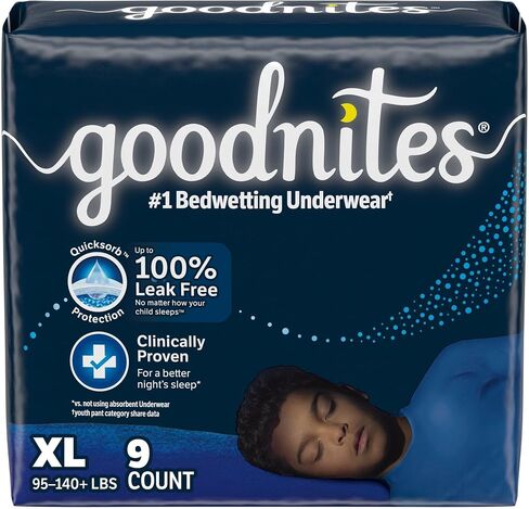 GoodNites Youth Absorbent Underwear X-Large 95 to 140 lbs. 55592, 36 Ct in Saudi Arabia