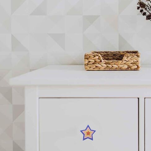 ARTIBETTER 4pcs Room Drawer Handles Silicone Cartoon Wardrobe Cabinet Pulls Single Hole Flexible Star-Shaped Cupboard Door Knobs for Furniture in Kuwait