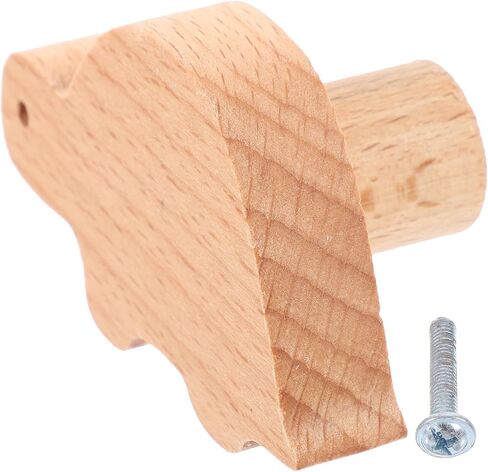 Angoily Animal Cartoon Wood Drawer Pulls, Solid Beech Cabinet Knobs with Screws, Decorative Wardrobe Handles for ’ Room Furniture, Turtle Design for Nursery Dressers and Cupboards in Kuwait